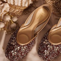 JM Looks Women Embellished Open Toe Flat Jutti-37
