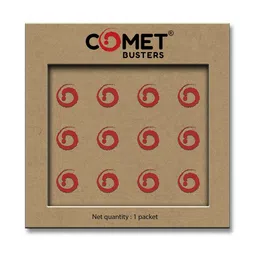 Comet Busters Circular Traditional Bindis - Red-97