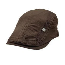 Zacharias Men Brown Cotton Beret Golf Ascot Cap-picture-32