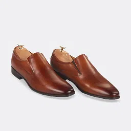 LA MARCA Men Round Toe Leather Formal Slip-Ons-picture-32