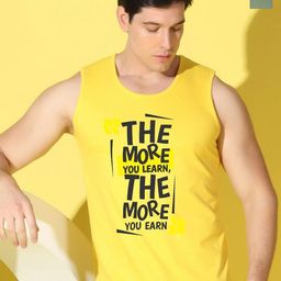 WOOSTRO Pack Of 2 Printed Combo Cotton Gym Vests VWS26(MORE YELLOW)(ENJOY LGTGREEN)-image-61