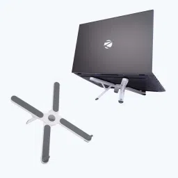 ZEBRONICS NS-1200 Laptop Stand with X Foldable Design, 7 Adjustable Levels, Hold up to 17-inch & 5kg Laptop Laptop Stand-20