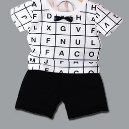 Lofn Unisex Kids Printed T-shirt with Capris-picture-13