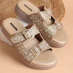 Anouk Women Embellished Comfort Heels Sandals-26
