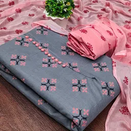 KALINI Printed Unstitched Dress Material-image-8