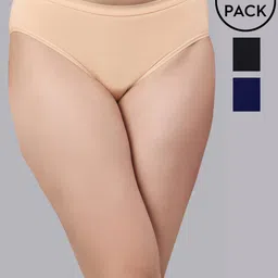 SIMOH Pack Of 3 Mid Rise Assorted Basic Briefs MB2104_Blue_Nude_Black-image-26