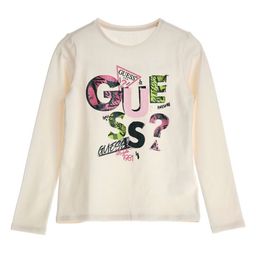GUESS kids Girls Graphic Printed Round Neck Cotton T-shirt-image-49