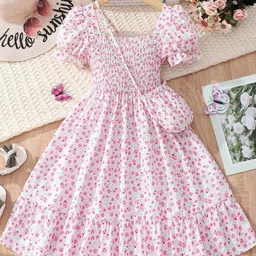 YK Floral Print Fit & Flare Maxi Dress-picture-17