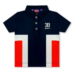 Bugatti Boys Printed Polo Collar Applique T-shirt-image-38