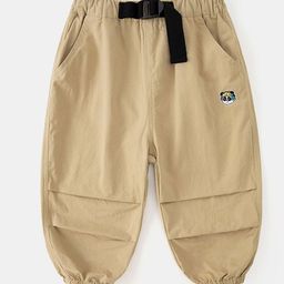 LULU & SKY Girls Loose Fit High-Rise Joggers Trousers-image-17