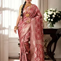 Anouk Woven Design Chanderi Saree-45