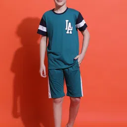 Lil Tomatoes Boys Printed Night suit-16