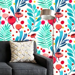 ArtzFolio Printed UV-Resistant Anti-Bacterial Watercolour Botanical Pattern Peel & Stick Wallpaper-image-37