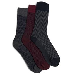ALDO  Men Pack Of 3 Patterned  Ankle-Length Socks-17