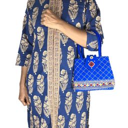 SriShopify Handicrafts Embellished Structured Handheld Bag image 2
