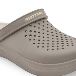 Red Tape Men Self Design Clogs image 3