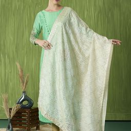 Dupatta Bazaar Embroidered Dupatta with Sequinned-21