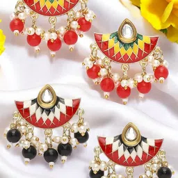 OOMPH Floral Drop Earrings-27