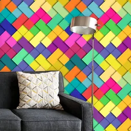 ArtzFolio Pink & Yellow Printed UV-Resistant Peel & Stick Wallpaper-image-20
