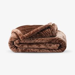 Zarf Brown 3 Pcs Microfiber Heavy Winter Double Bed Quilt With Cushion Covers-16