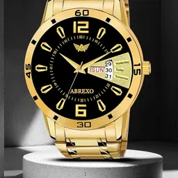 Abrexo Men Dial & Stainless Steel Bracelet Style Straps Analogue Watch Abx1320-26