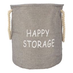 HOKIPO Grey Printed Cotton Laundry Bag-66