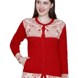 Chatanya Women Floral Embroidered Cardigan-image-41