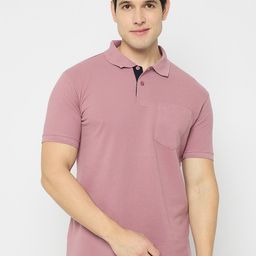 Duke Men Solid Polo Collar Cotton Slim Fit T-shirt-image-88