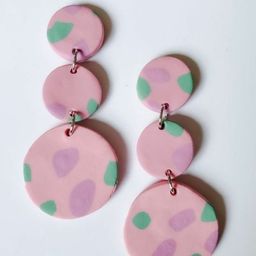 VMA PLAY FASHION Brass-Plated Circular Drop Earrings-image-29