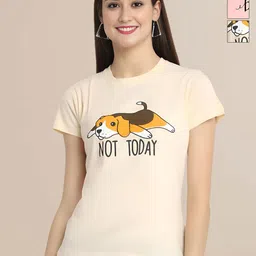 Mast & Harbour Women Typography 3 Printed Applique T-shirt-picture-10