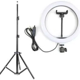 JAMMY ZONES Big Selfie Ring Light 10" with 7ft Tripod Stand for video,Reels Studio J12 Ring Flash-picture-24