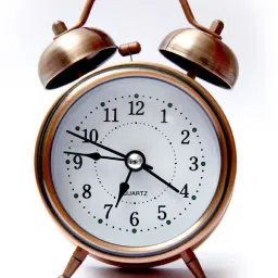 Analog Analog Vintage Twin Bell copper Table Alarm Clock - Pack of 1 Clock-17