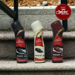 Carnoba Liquid Shoe Polish 75ml (Black, Brown, Natural) Synthetic Leather, Leather Shoe Liquid Polish-image-94
