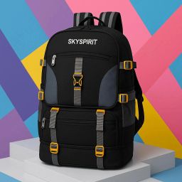 65L Rucksack Backpack for Trekking, & Travel | Expandable | Shoe Compartment | Rucksack - 65 L-image-76