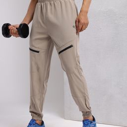 HRX by Hrithik Roshan Men Mid-Rise Rapid-Dry Training Joggers with Zip Detailing-image-95
