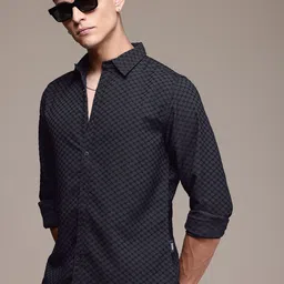 The Roadster Life Co. Self Design Textured Casual Shirt-image-8