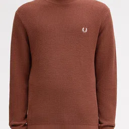 Fred Perry Men Self Design Pullover Sweater-image-1