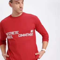 glitchez Comfy Drip Typo Print Relaxed Long Sleeve T-shirt-image-86