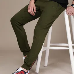 FCUK Men Solid Regular Fit Joggers Track Pant-image-94
