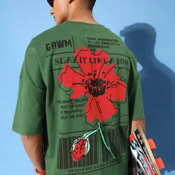 Stormborn Men Graphic Printed Drop-Shoulder Sleeves Oversized Pure Cotton T-shirt-picture-4