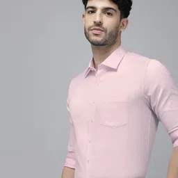 Van Heusen Men Pure Cotton Slim Fit Opaque Formal Shirt-picture-16