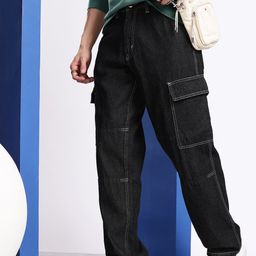 Aeropostale Men Baggy Fit Pure Cotton Cargo Jeans-image-68