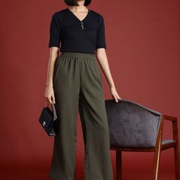 All About You Formals Women Formal Cropped Trousers-image-95