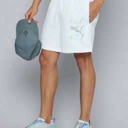 Puma Men Brand Logo Lab Printed Woven 5" Outdoor Shorts-image-54