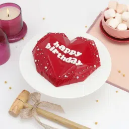 Red Heart Pinata Cake (1 Kg)-1