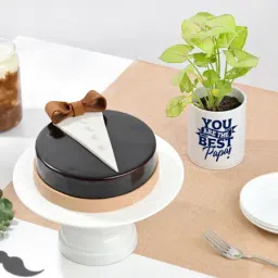 Father's Day Plant And Chocolate Cake Combo-image-55