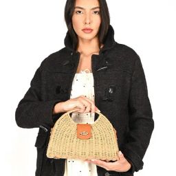Odette Beige Textured Clutch-image-31