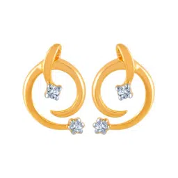 P.C. Chandra Jewellers 14 kt Gold & Diamond Earrings-picture-38