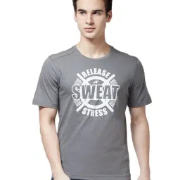 ALCIS Grey Printed T-Shirt-image-63