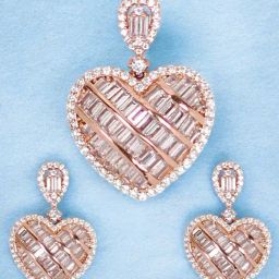 Taraash 925 Sterling Silver Heart-Shaped Jewellery Sets for Women-16